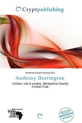 Book cover for Anthony Borrington
