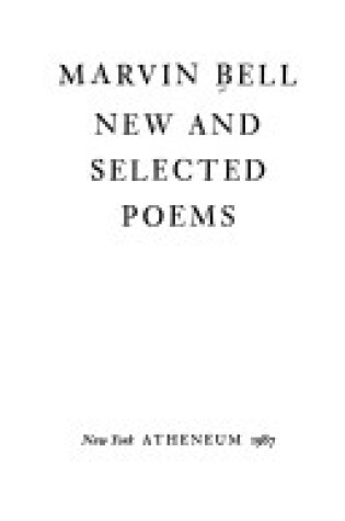 Cover of New and Selected Poems