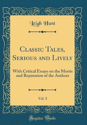 Book cover for Classic Tales, Serious and Lively, Vol. 3