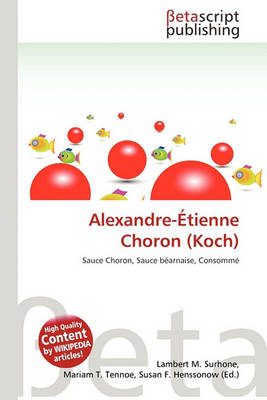 Cover of Alexandre-Etienne Choron (Koch)