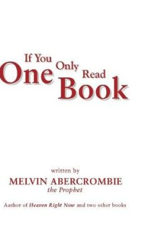 Cover of If You Only Read One Book