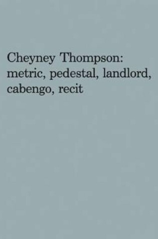 Cover of Cheyney Thompson