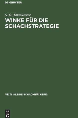 Cover of Winke Für Die Schachstrategie