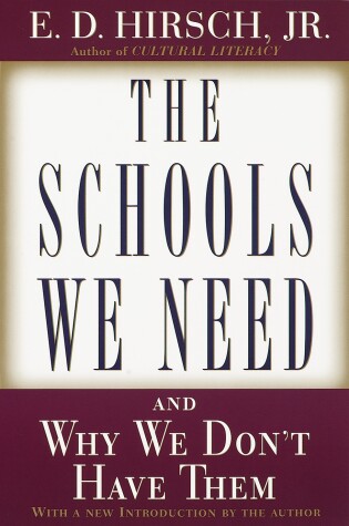 Cover of The Schools We Need