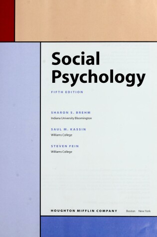 Cover of Social Psychology, Fifth Edition