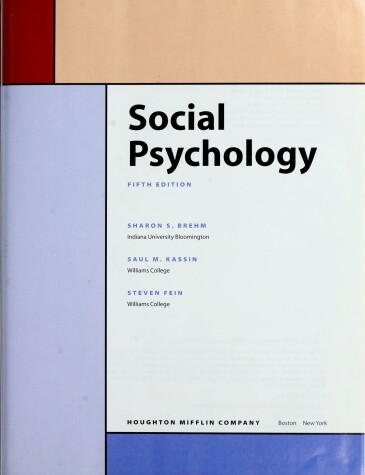 Book cover for Social Psychology, Fifth Edition