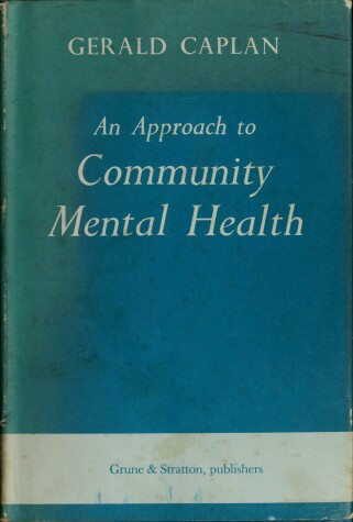 Book cover for Approach to Community Mental Health