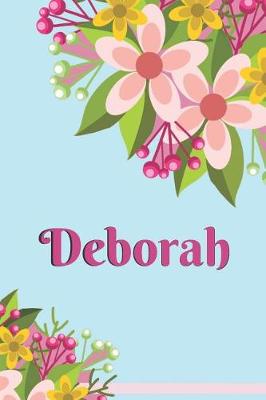 Book cover for Deborah Personalized Blank Lined Journal Notebook