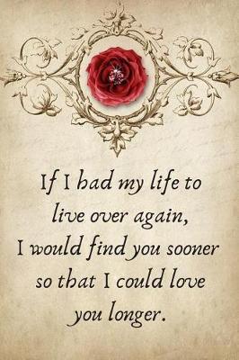 Book cover for If I Had My Life to Live Over Again, I Would Find You Sooner
