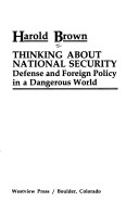 Book cover for Thinking About National Security
