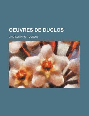 Book cover for Oeuvres de Duclos (1)