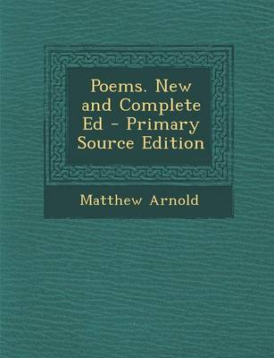 Book cover for Poems. New and Complete Ed