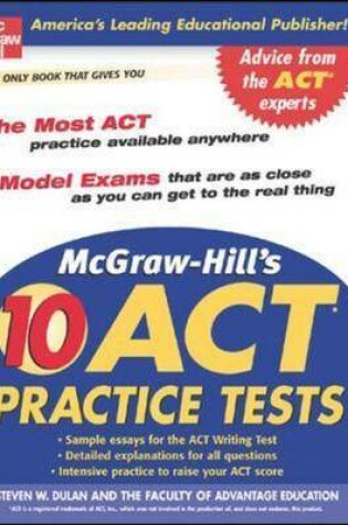 Cover of McGraw-Hill's 10 ACT Practice Tests