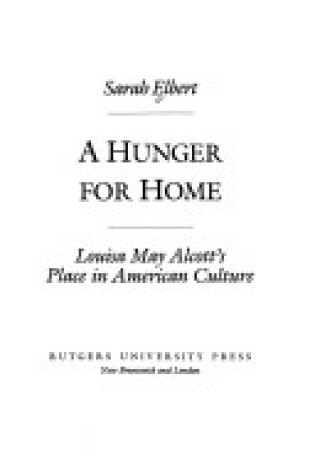 Cover of A Hunger for Home