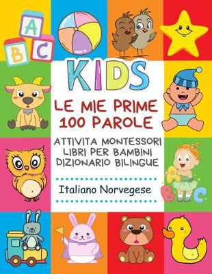 Cover of Le Mie Prime 100 Parole Attivita Montessori Libri Per Bambini Dizionario Bilingue Italiano Norvegese