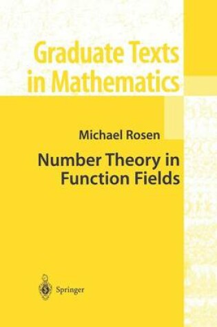 Cover of Number Theory in Function Fields