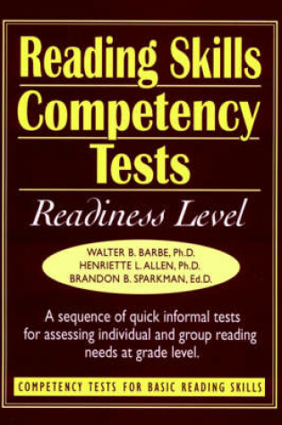 Cover of Ready-to-Use Reading Skills Competency Tests