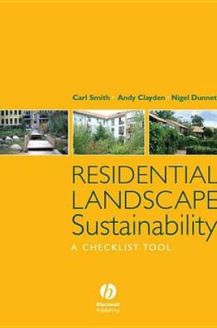 Cover of Residential Landscape Sustainability