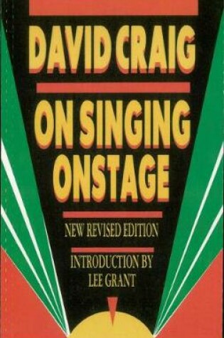 Cover of On Singing Onstage