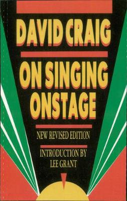 Book cover for On Singing Onstage