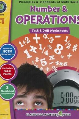 Cover of Number & Operations: Task & Drill Sheets, Grades 6-8