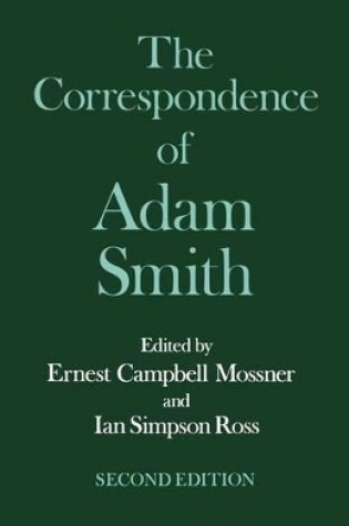 Cover of The Glasgow Edition of the Works and Correspondence of Adam Smith: VI: Correspondence