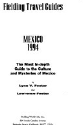Cover of Fielding's Mexico