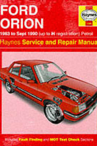 Cover of Ford Orion (Petrol) 1983-90 Service and Repair Manual