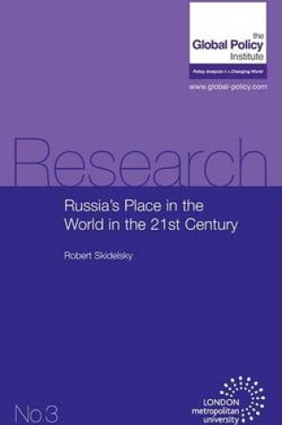 Cover of Russia's Place in the World in the 21st Century