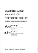 Book cover for Computer-Aided Analysis of Electronic Circuits