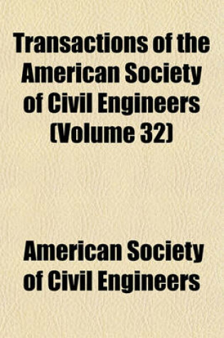 Cover of Transactions of the American Society of Civil Engineers Volume 50