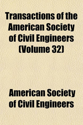 Book cover for Transactions of the American Society of Civil Engineers Volume 50