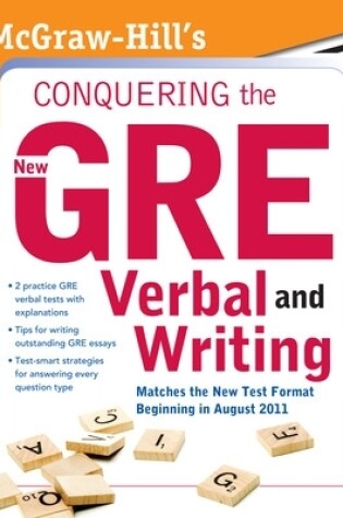 Cover of McGraw-Hill's Conquering the New GRE Verbal and Writing