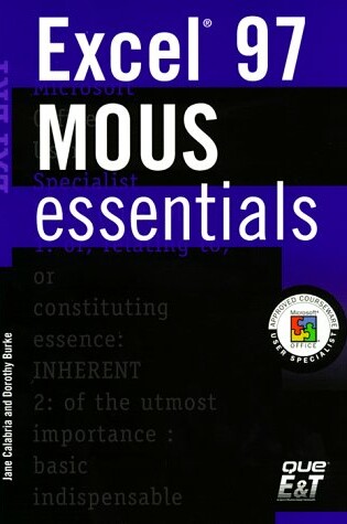 Cover of MOUS Essentials Excel 97 Expert