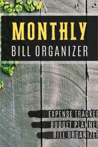 Cover of Monthly Bill Organizer