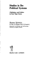 Cover of Studies in Ibo Political Systems