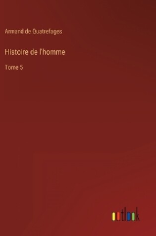 Cover of Histoire de l'homme