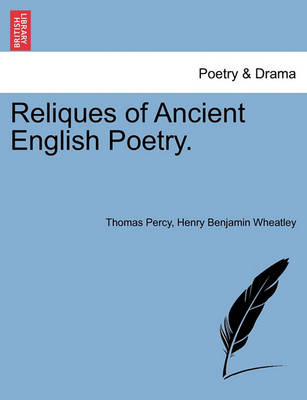 Book cover for Reliques of Ancient English Poetry. Vol. III.