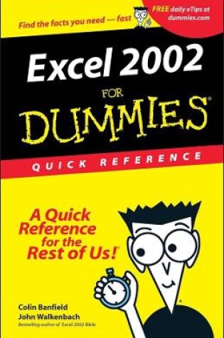 Cover of Excel 2002 for Dummies Quick Reference