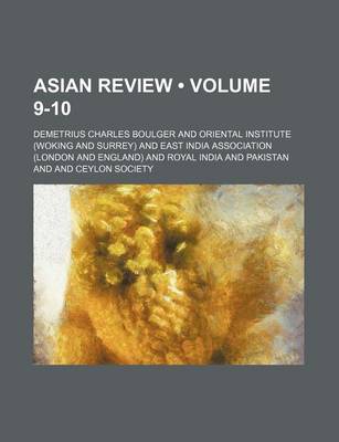 Book cover for Asian Review (Volume 9-10)