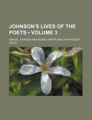 Book cover for Johnson's Lives of the Poets (Volume 3)