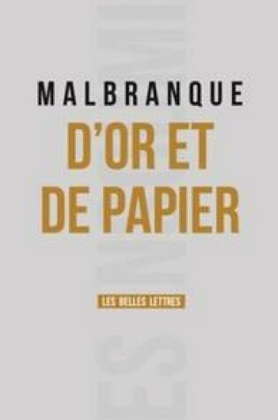 Cover of D'Or Et de Papier