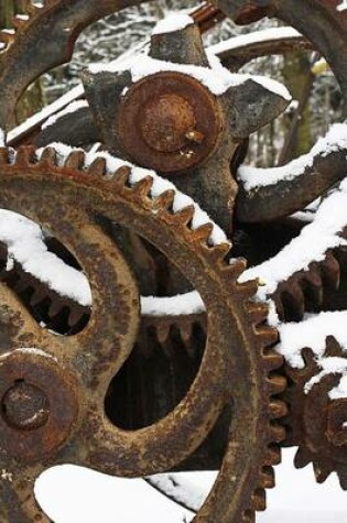 Cover of Website Password Organizer Cool Rusty Gears in the Snow