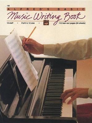 Book cover for 12 Stave Music Writing Book