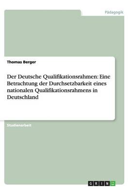 Book cover for Der Deutsche Qualifikationsrahmen