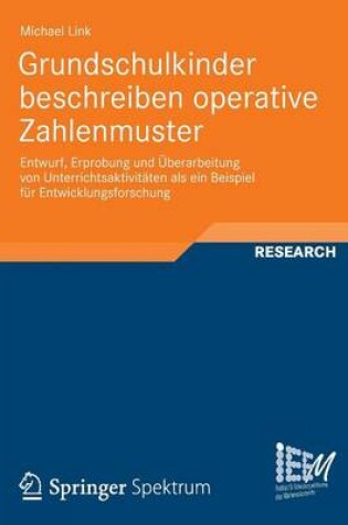 Cover of Grundschulkinder Beschreiben Operative Zahlenmuster