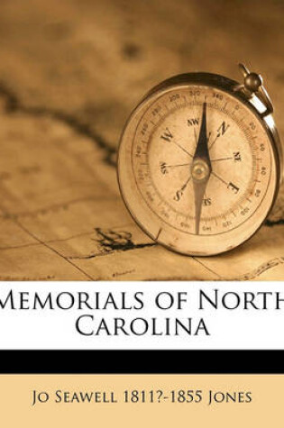 Cover of Memorials of North Carolina