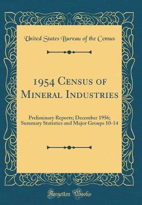 Book cover for 1954 Census of Mineral Industries