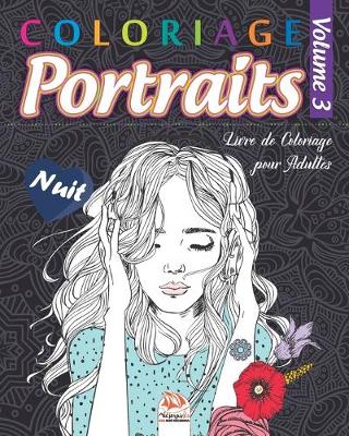 Cover of Coloriage Portraits 3 - Nuit