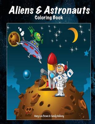 Book cover for Aliens & Astronauts Coloring Book